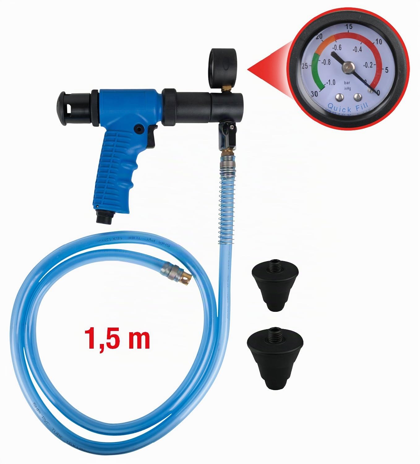 KS Tools 150.2070 Vakuum-Kühlsystem-Füllgerät, 4-tlg.