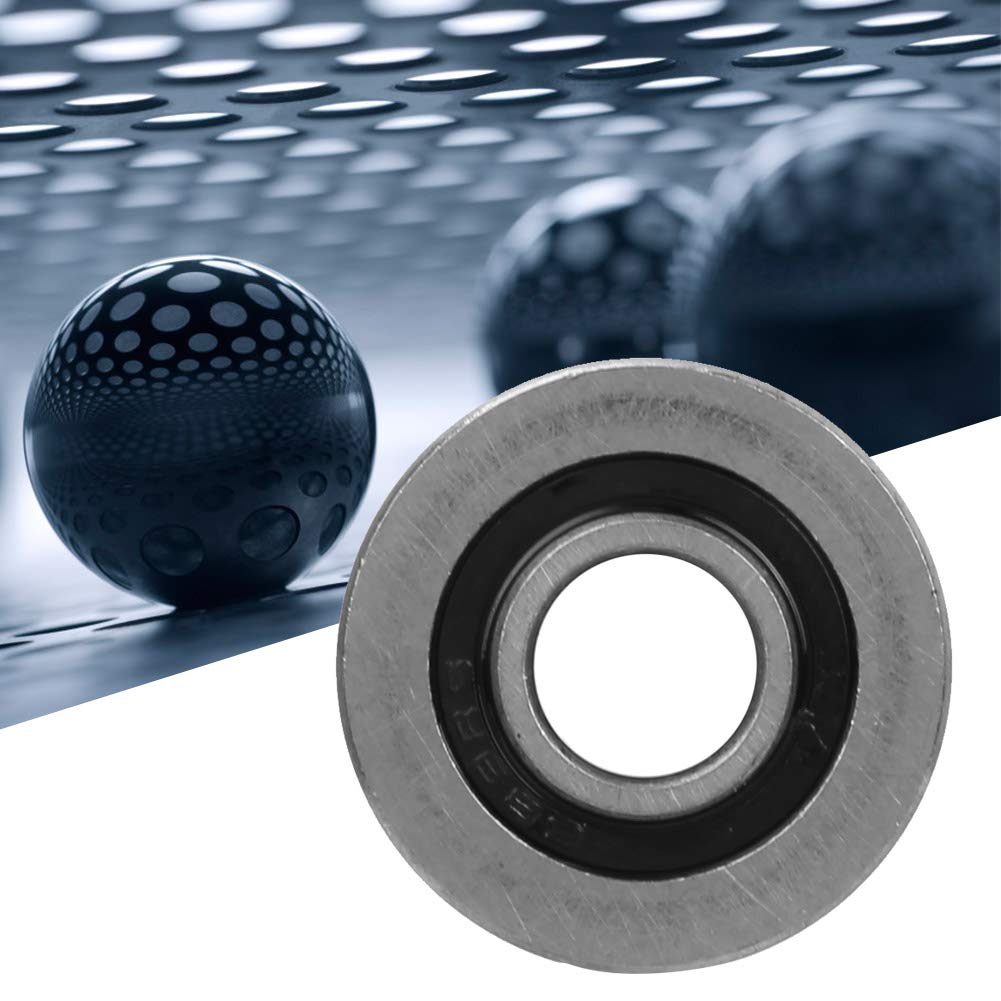 Poulie Rainure V Lot De 2 Poulies Guidage Roulement à Billes - Rainure En V 2mm, V6200ZZ | 10x35x9mm Acier Scellé | PREAMER Rainure V 2mm