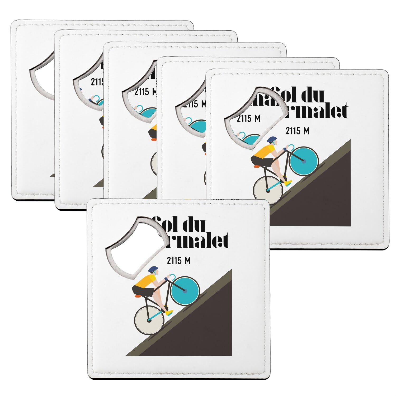 Sous-verre décapsuleur Col du Tourmalet le cadeau parfait pour passionné de cyclisme
