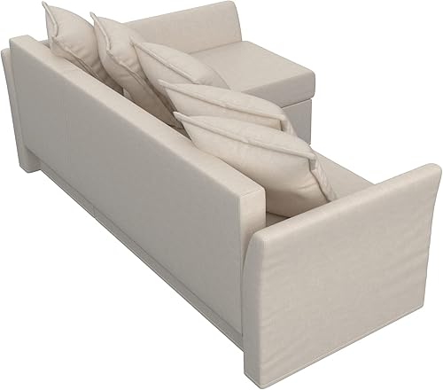 Vista 7 de HomeTown Market Funda de repuesto de algodón pesado Holmsund para sofá cama seccional, hecha para IKEA Holmsund sofá cama, esquinero, solo funda