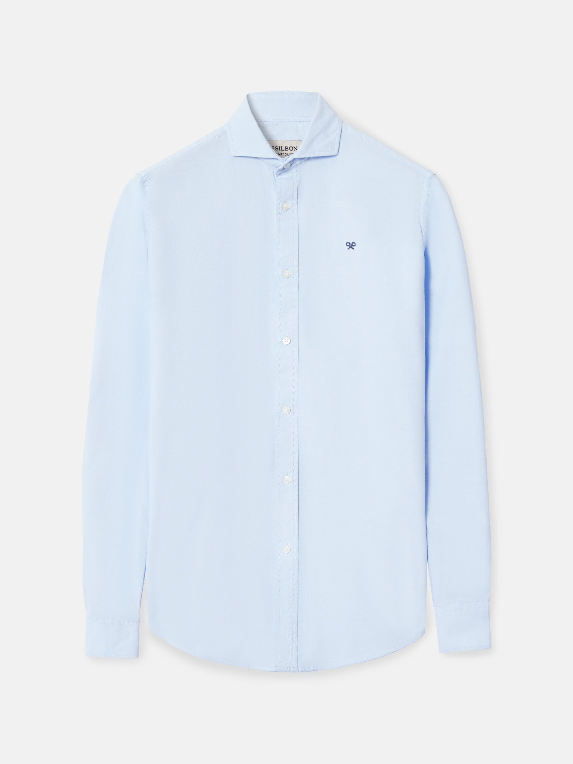 SILBON Camisa Sport Oxford Cutaway para Hombre
