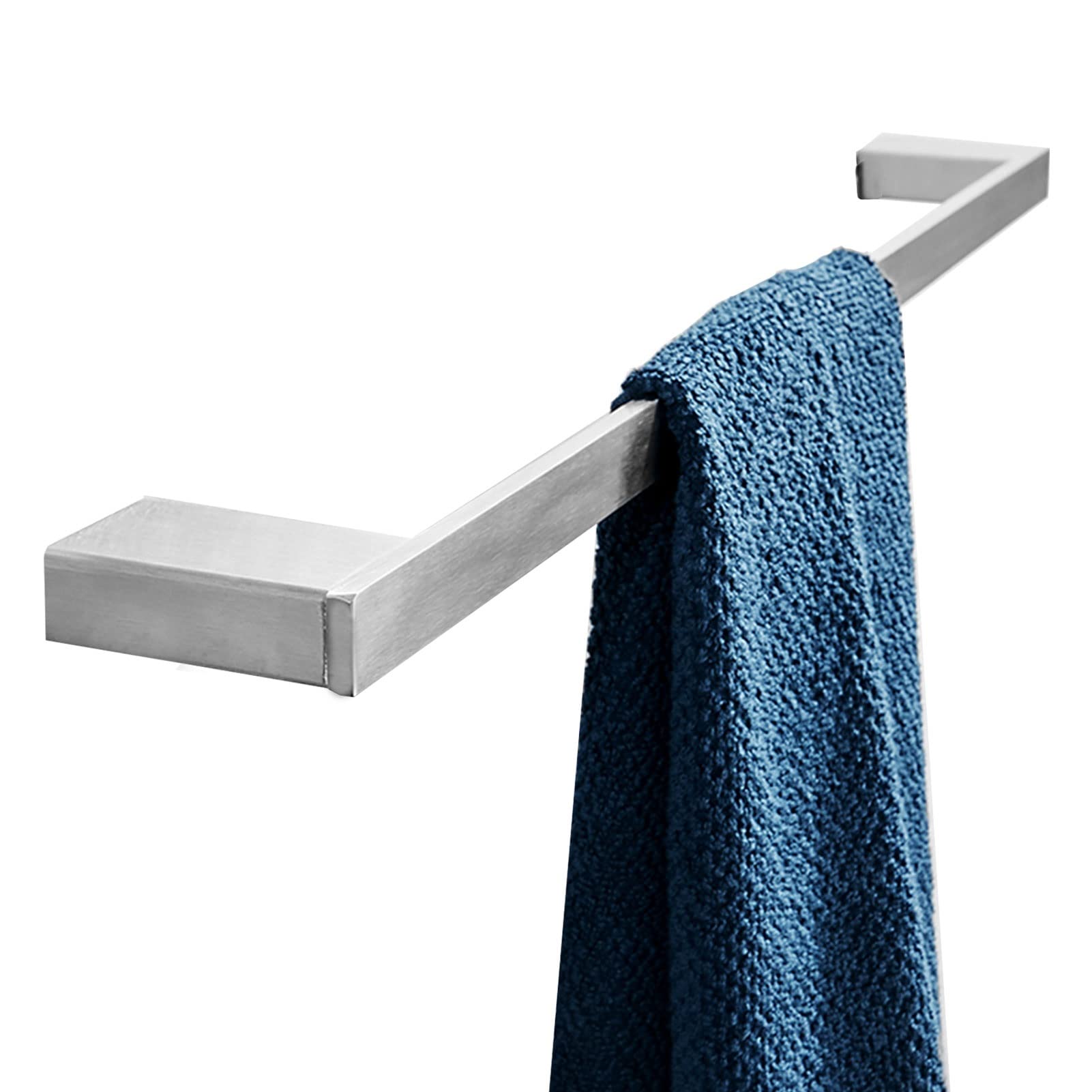 LMYSXAOZ Towel Rail Wall Mounted,Square Holder,Stainless Steel Shelves,40cm-80cm for Bathroom and Kitchen Toilet (Size : 40cm)