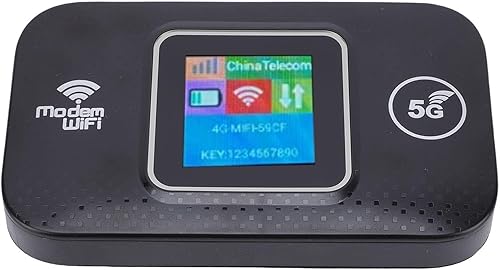 PUSOKEI Enrutador de punto de acceso móvil 5G LTE, punto de acceso WiFi portátil para viajes, con ranura para tarjeta SIM, 300 Mbps de alta