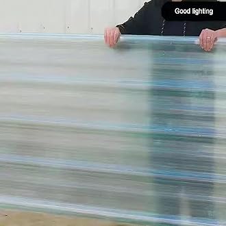 KDDEON Clear Roofing Panel,2mm Corrugated Roofing Sheets,3/4/5/7/11/13/16 Pcs,Insulating Roofing Cladding Panel,Sun Roofing Tiles Fiberglass Daylighting Panels,Rainproof Carport (35x79in,4 pcs)