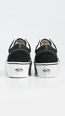 Vans Unisex UA Old Skool Stackforms, Black/True White, 12.5 US Women/11 US Men