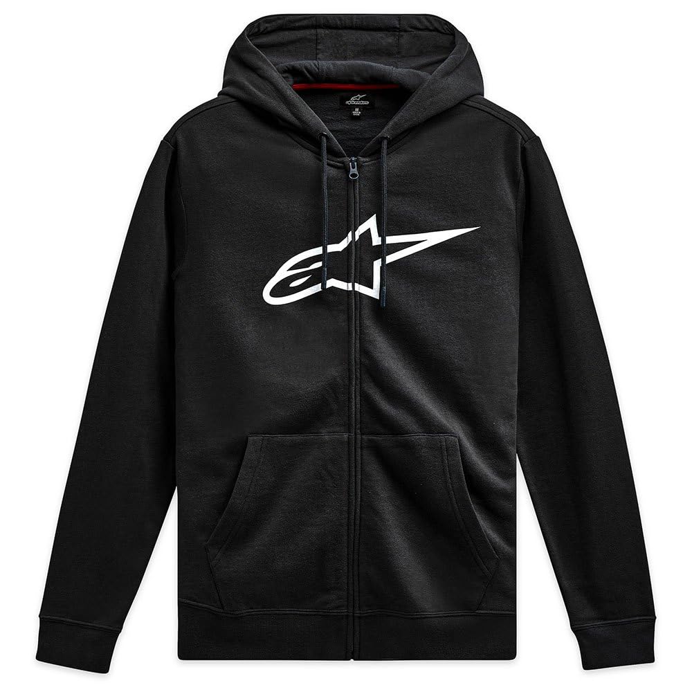 Alpinestars Ageless Zip Hoodie V3 Felpa Con Cappuccio Uomo Stile Sportivo Nero/Bianco M - 4
