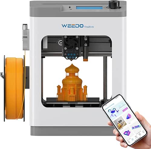 TINA2S 3D Printer with WiFi Printing, WEEDO Mini 3D Printers