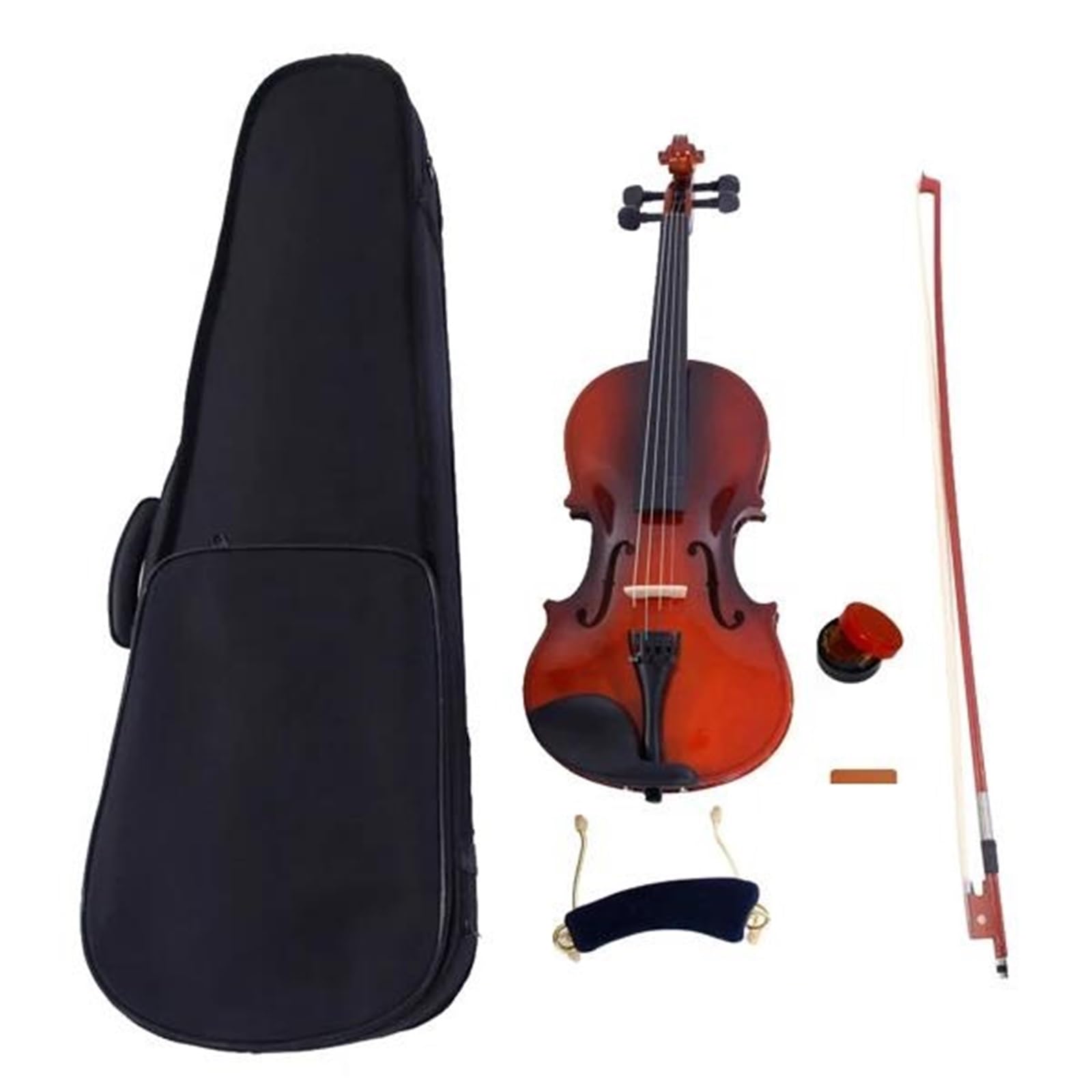 Violini Professionali Violino Acustico In Legno Massello Con Custodia Corde Per Arco Poggiaspalla E Accordatore Inclusi