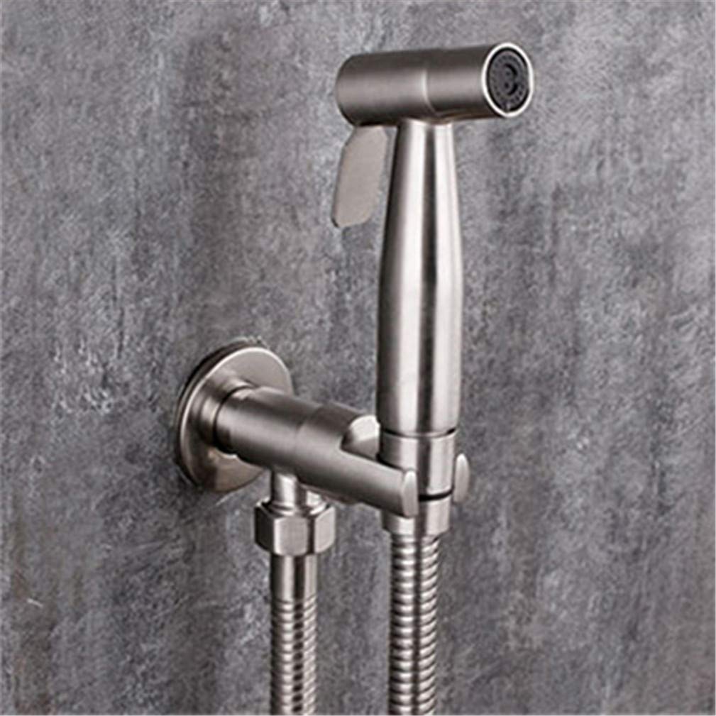 Robinet de bidet en acier inoxydable brossé avec douchette à main WC