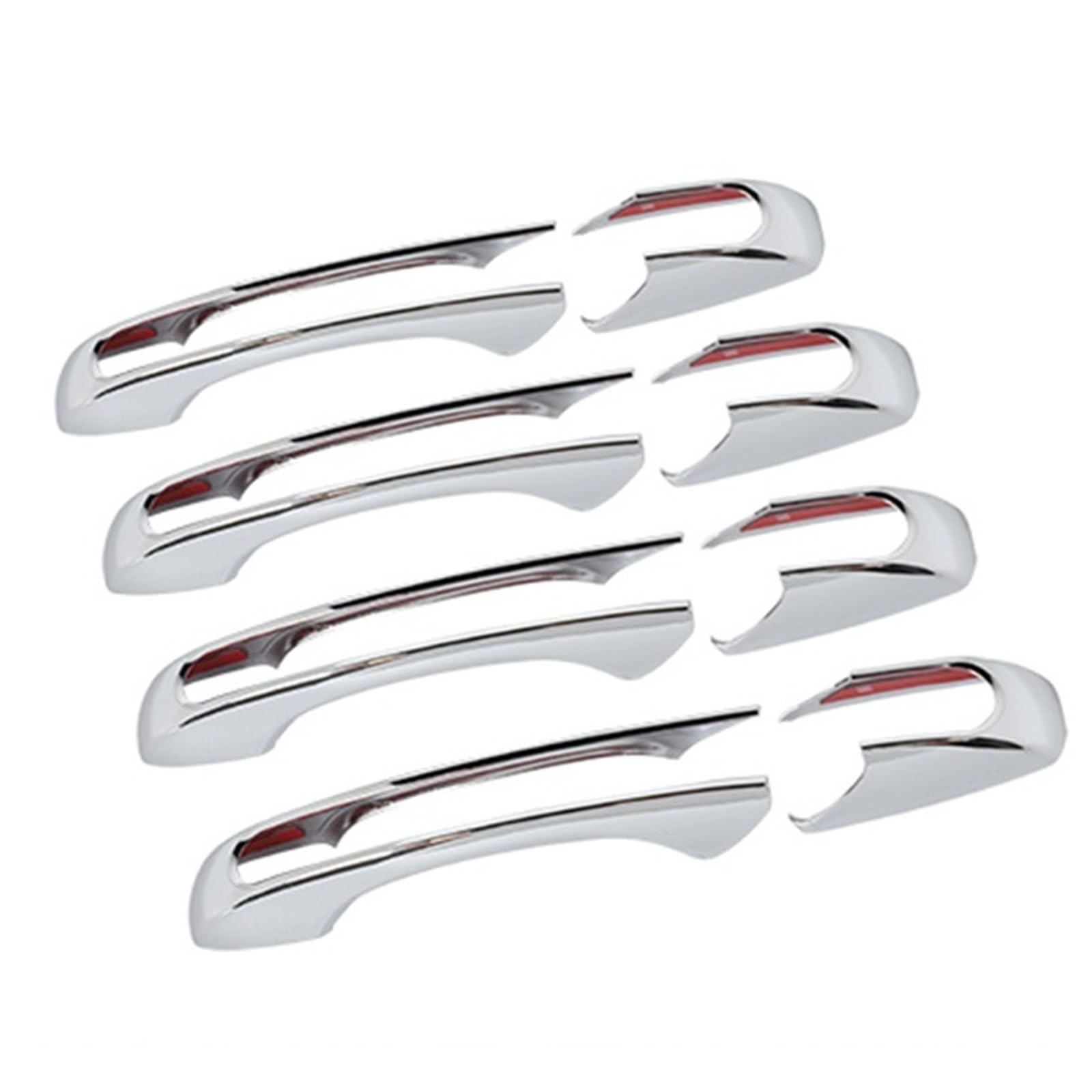 BQWYEDPL Door Grab Handle Decoration Cover Sticker Fit for Grand Fit for Cherokee 2011-2020 Fit for Patriot 2011-2016 Car Door Latch Handle(Chrome)