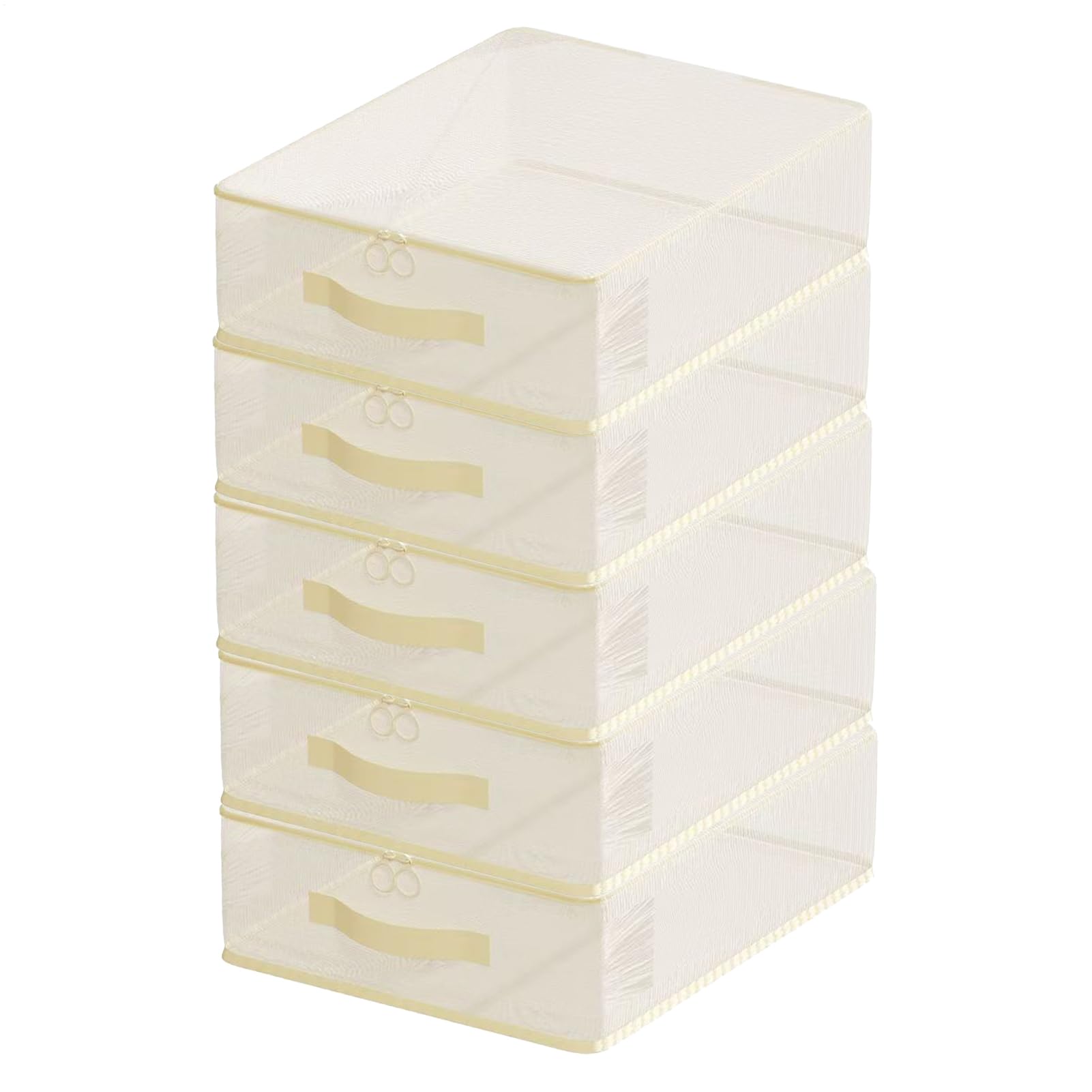 Organiseur de penderie et 5 bacs de rangement pour couette et lit