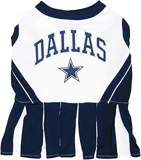 Pets First Dallas Cowboys NFL Cheerleader Dress For Dogs - Size Small