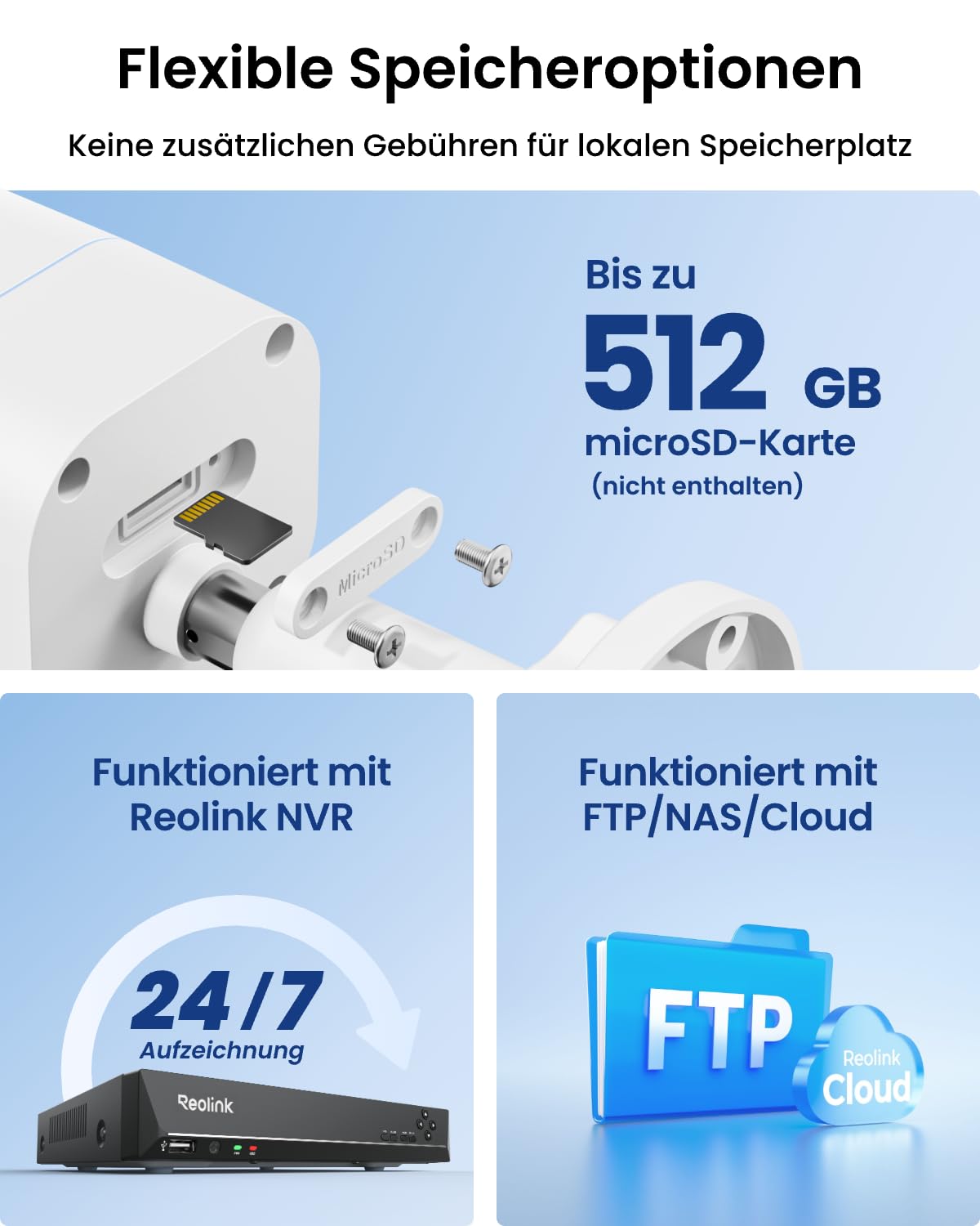 Reolink 4K Smarte PoE Überwachungskamera Aussen mit Personen-/Fahrzeugerkennung, 8MP IP Kamera mit Audio und microSD Kartensteckplatz, IR Nachtsicht, IP67 Wasserfest, Zeitraffer, RLC-810A