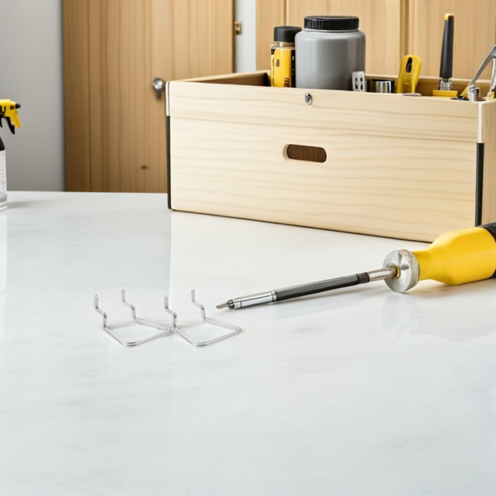 30 Stück Teiliges Edelstahl Pegboard Haken Doppel-schlaufendesign Langlebig Sicher Für Lochwand Werkstatt Garage Werkzeughalter