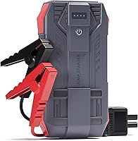 PowertoStart 4000A Jump Starter: Portable 12V Battery Pack for 10L Gas/8L Diesel Engines, Power Bank & 3-Mode Flashlight