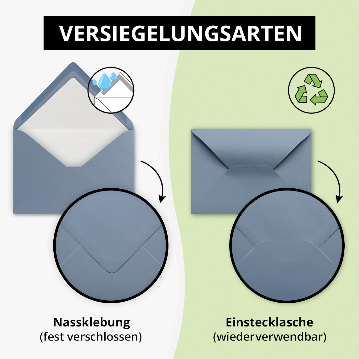 Neuser Paper Lot de 50 enveloppes blanches - Format DIN long - Doublées de papier de soie blanc naturel - 100 g/m² - 22 x 11 cm - Collage humide