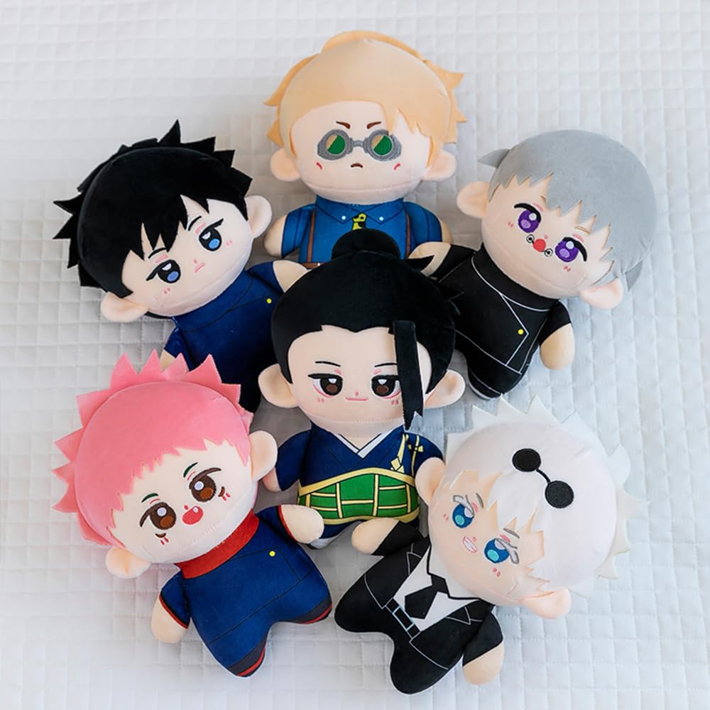 Jiumaocleu Gojo Satoru et Geto Suguru Poupée en peluche douce Figurine Jiumaocleu Gojo Satoru et Geto Suguru Poupée en peluche douce Figurine