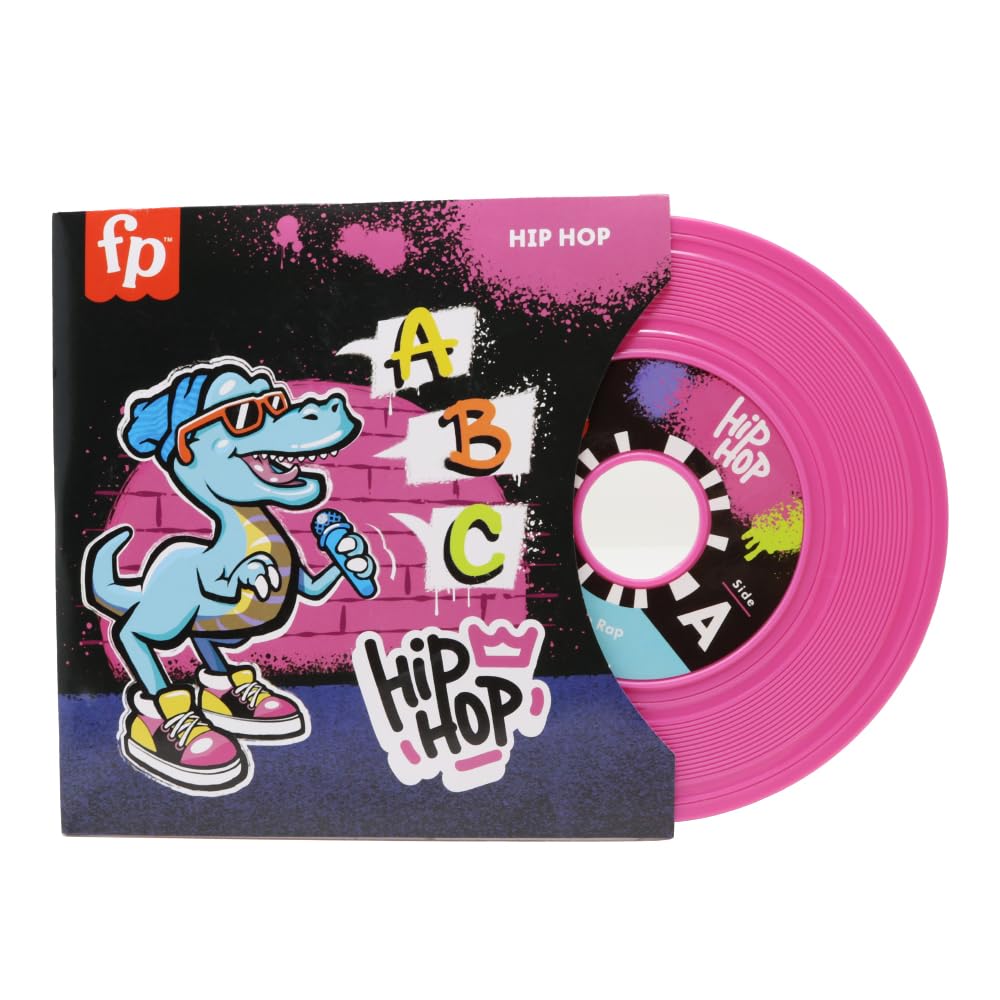Replacement Part for Collectible Fisher-Price Rockin' Record Player Turntable HXX58 - Replacement Two Sided Record with Cover - Hip Hop Music Songs