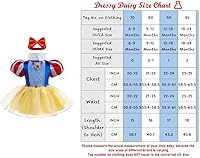 Vista 112 de Dressy Daisy Disfraz de princesa para bebé, disfraz de tutú de tul para cumpleaños, Halloween, traje con diadema Estilo I