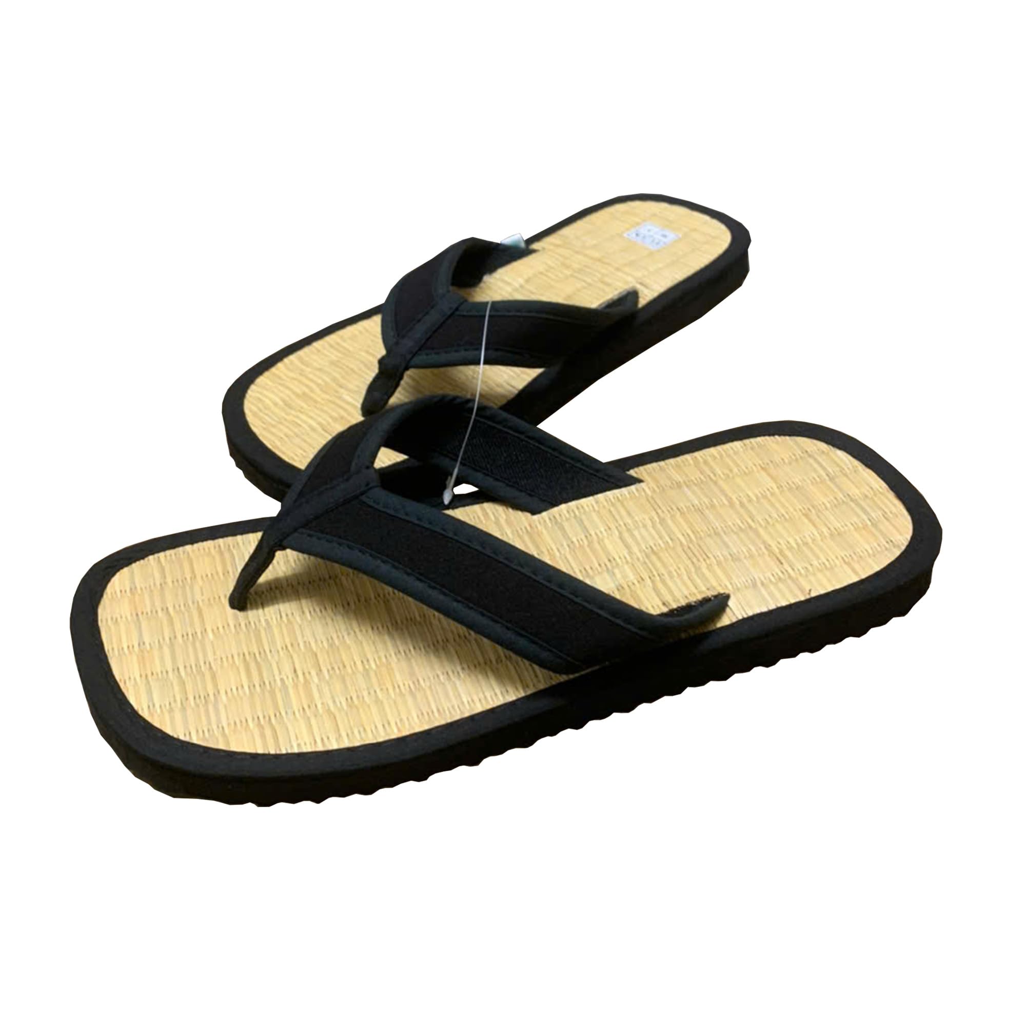 Bee-mall Bamboo Japanenes Traditional Shoes for Men Women House Tatami Slippers Straw Flip Flops Wicker Sandals Summer, Vietnamese Tatami Handmade