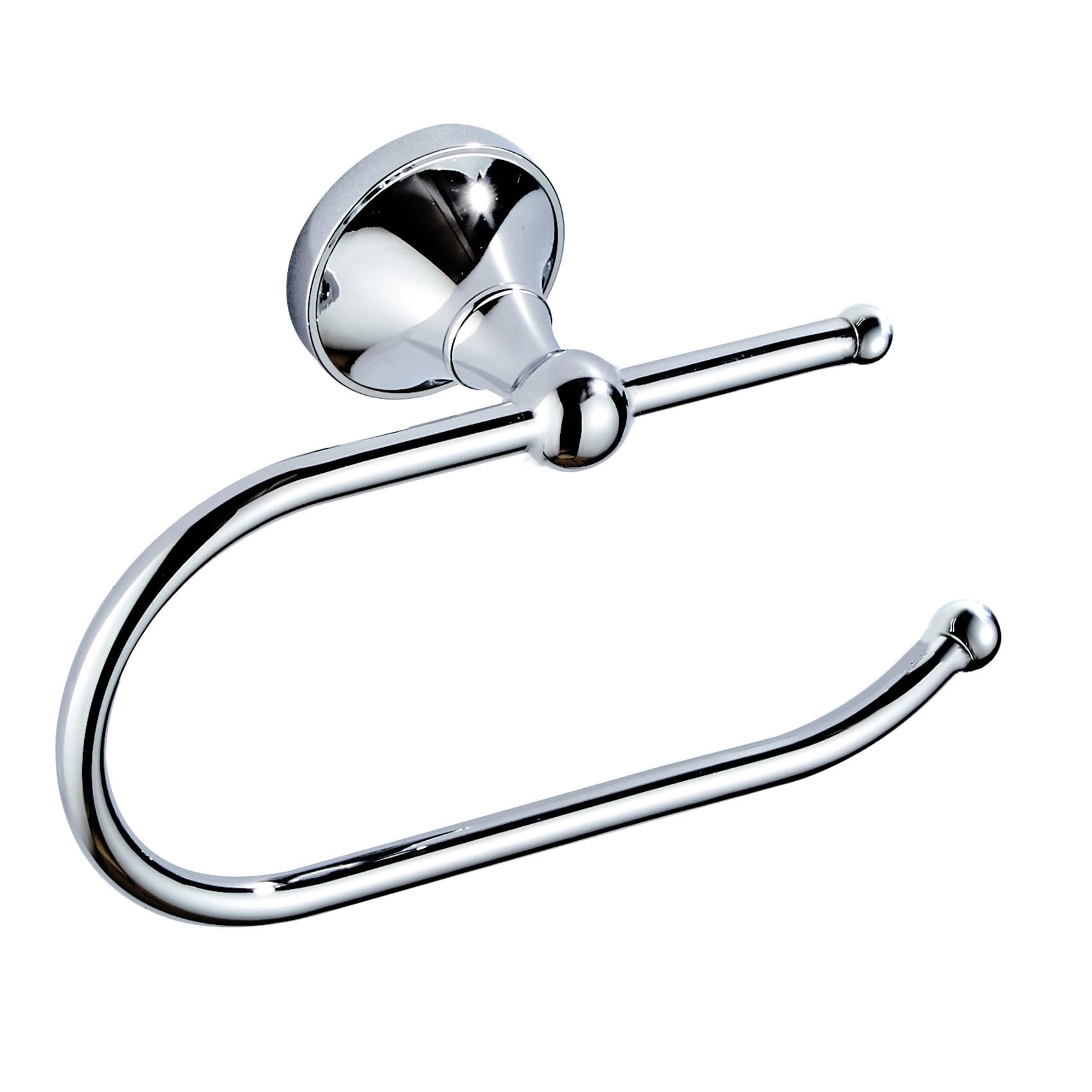 Celbon Sliver Chrome Toilet Paper Holder Wall Mounted Antique Brass Toilet Roll Holder 18.5cm/7.28‘’ Towel holder for Bathroom or Kitchen Room (Silver)