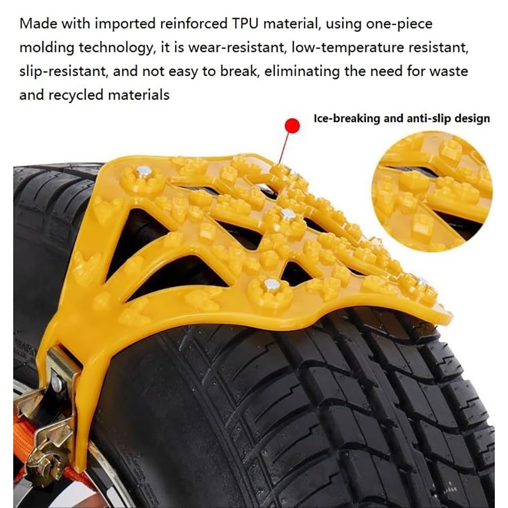 Cadenas de Nieve para Coche, para Seat Arona (2017-) Cadenas Antideslizantes para Neumáticos de Nieve,Antideslizantes,8pcs