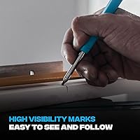 Vista 4 de OX Tools Tuff - Recambios de plomo para lápices de carpintero de marcado de carbono de 0.113 in – Paquete de 10 repuestos de grafito resistentes a