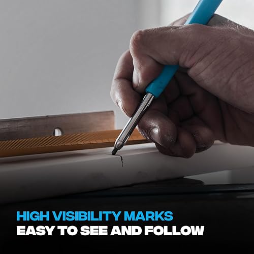 Miniatura 4 de OX Tools Tuff - Recambios de plomo para lápices de carpintero de marcado de carbono de 0.113 in  Paquete de 10 repuestos de grafito resistentes a la