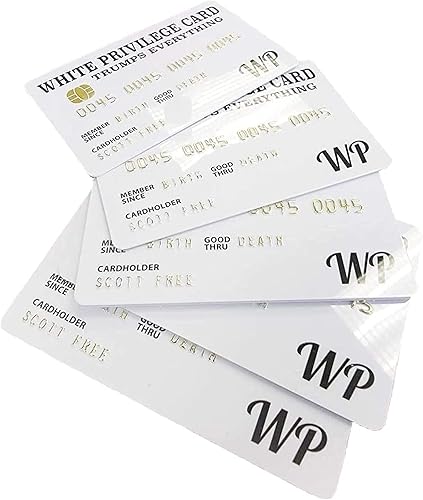 Tarjetas de crédito falsas tarjetas de visita blancas de PVC 3D, regalos de cumpleaños para hombres y mujeres, tarjeta de regalo divertida para disponible en Yaxa Peru