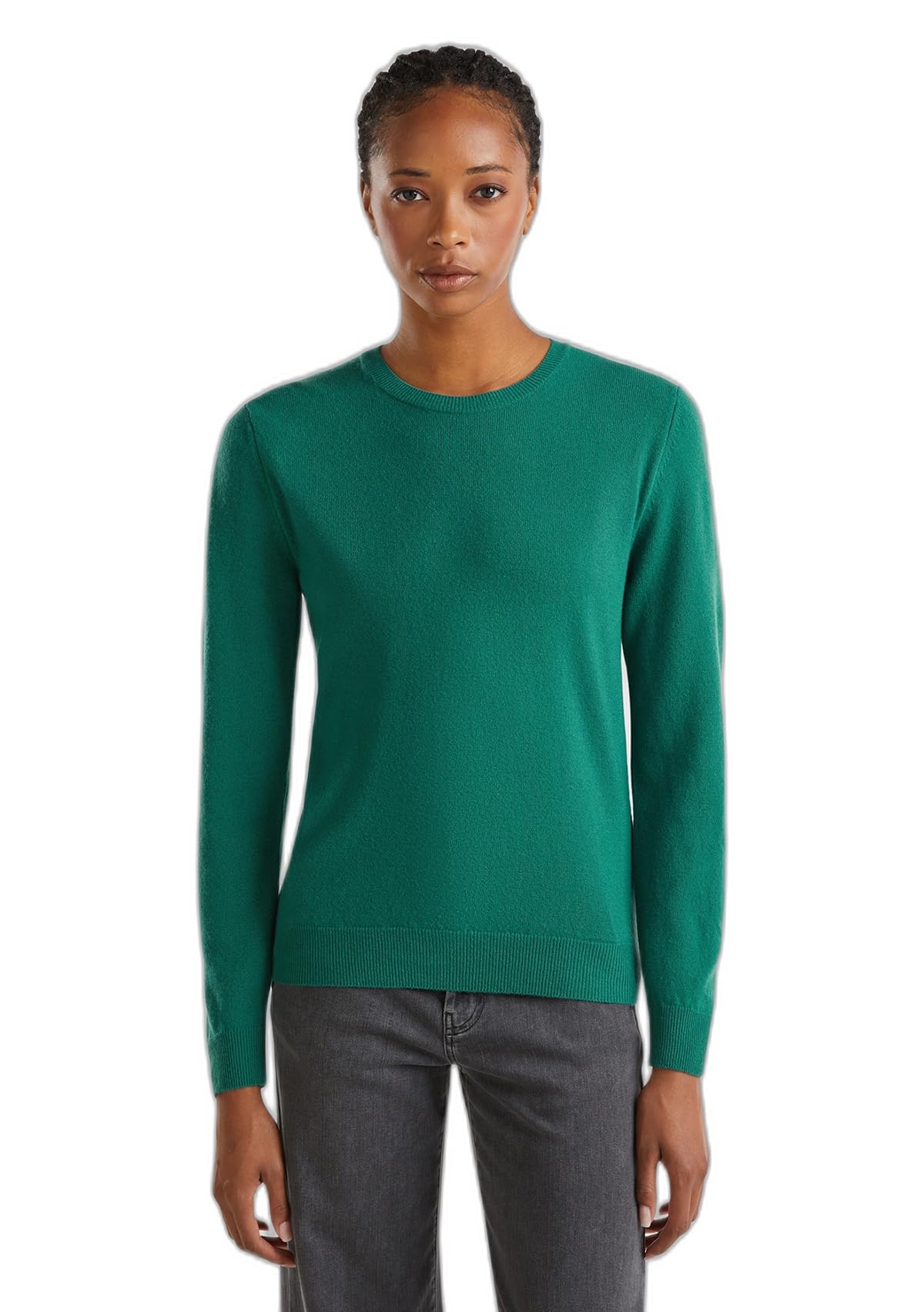 United Colors of Benetton Maglia G/C M/L 1002d1k01 Maglione Donna (Pacco da 1)