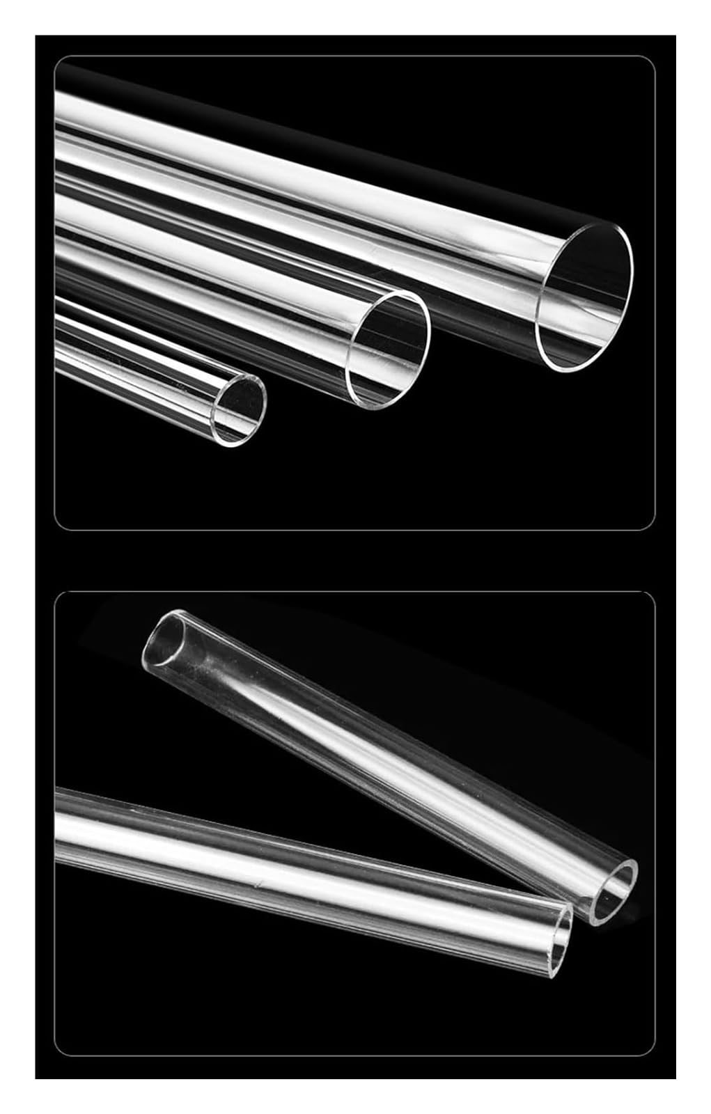 tuyau en PVC, Tuyau rond en plastique de 32 à 40 mm diamètre extérieur et 497 longueur, idéal for le bricolage, l'éclairage les aquariums(32mm OD)