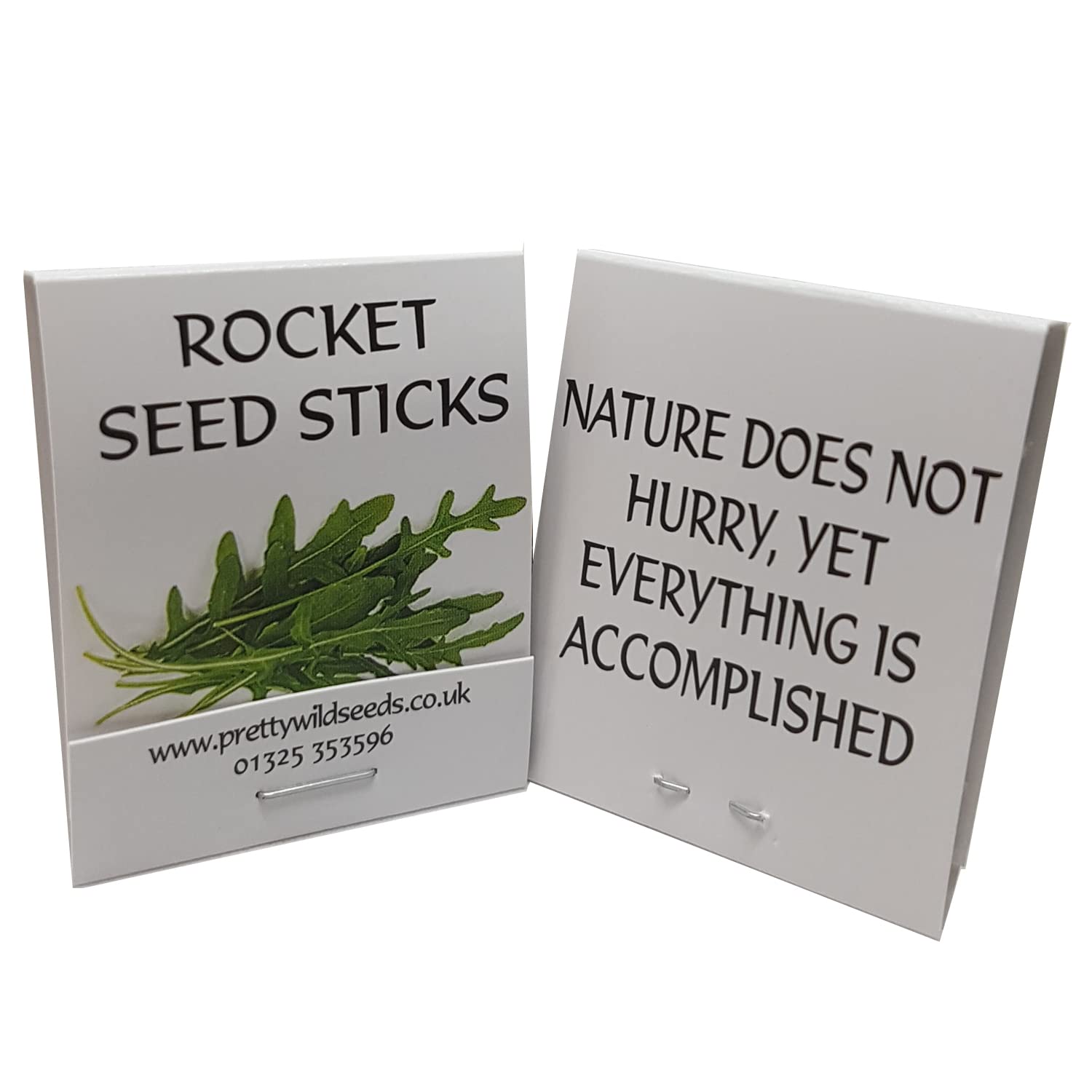 Herbs Seed Sticks Matchstick Packets Made with Real Herb Seeds Birthday Party Bag Fillers Promotional Items Giveaways (Rocket, 50 Packets)