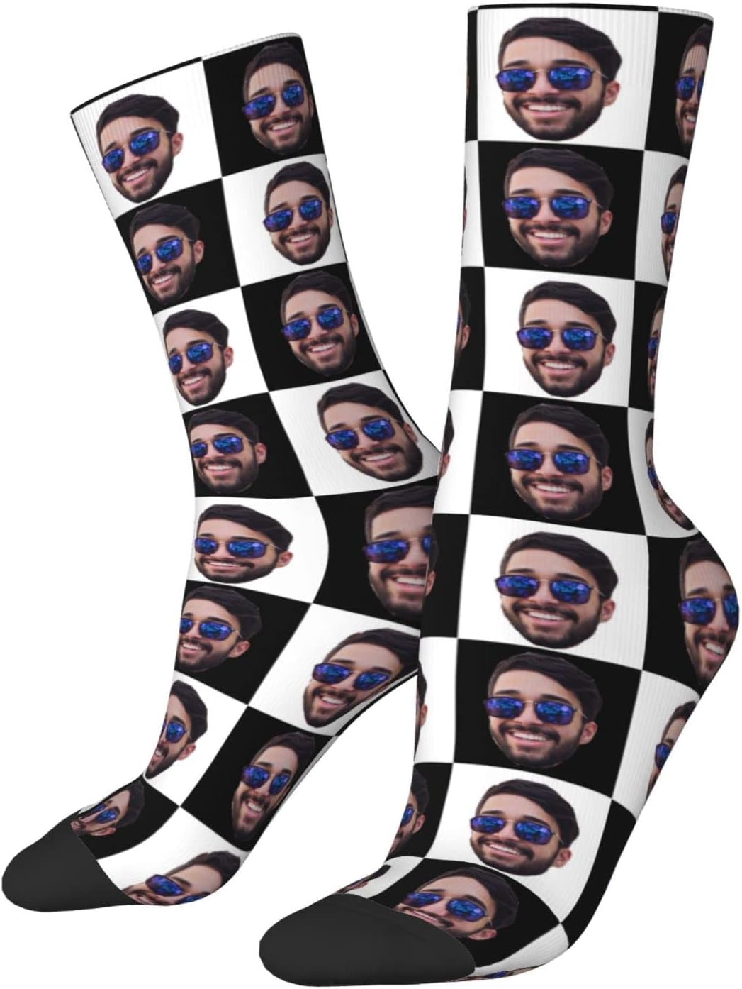Custom Face Socks - Personalized Funny Socks With Face Photos & Text - Funny Gifts For Men & Women