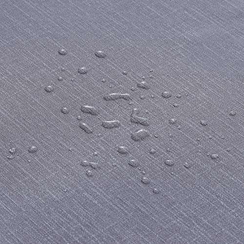 Image of NLMUVW 54 Inch Square Vinyl Tablecloth Heavy Duty, Small PVC Table Cloth Waterproof Wipe Clean Table Cover for Kitchen Dining Picnic, 54 x 54 inch, Dark Grey