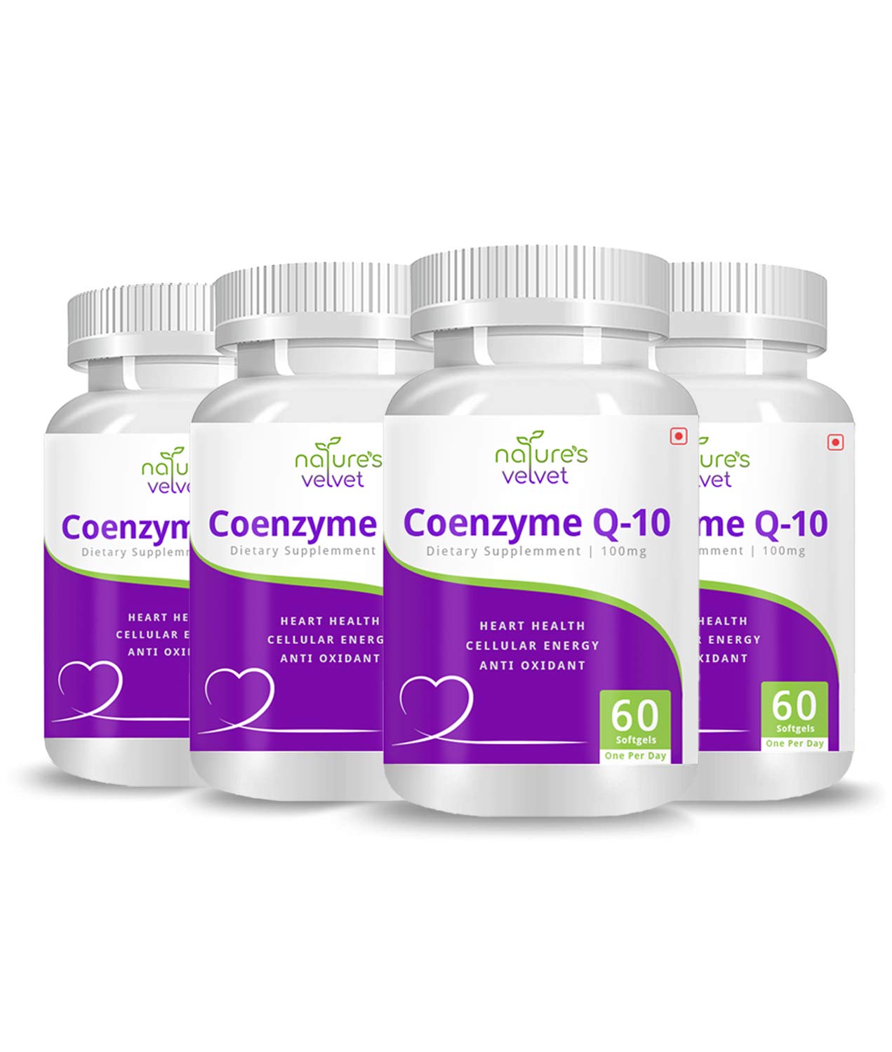 Natures Velvet Coenzyme Q-10 Rich in Antioxidant, Promotes Heart Health & Boosts Energy, 60 Softgels (Pack of 4) (B0731J3NF1) Amazon Price History, Amazon Price Tracker