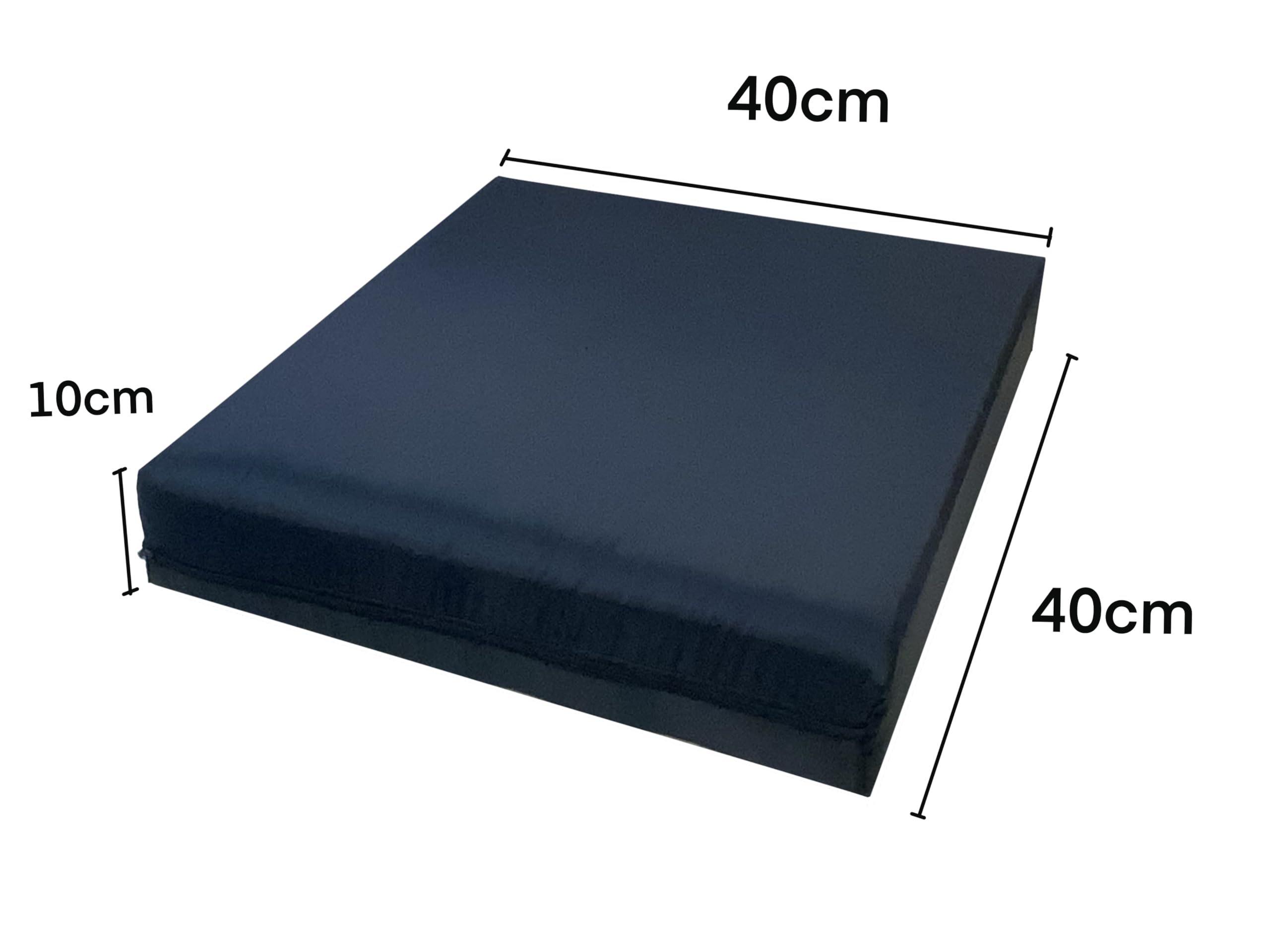 Cuscino antidecubito misto per sedia a rotelle - Ortopedico per coccige e zona lombare con rivestimento impermeabile e traspirante, imbottito con schiuma viscoelastica e HR Comfort.