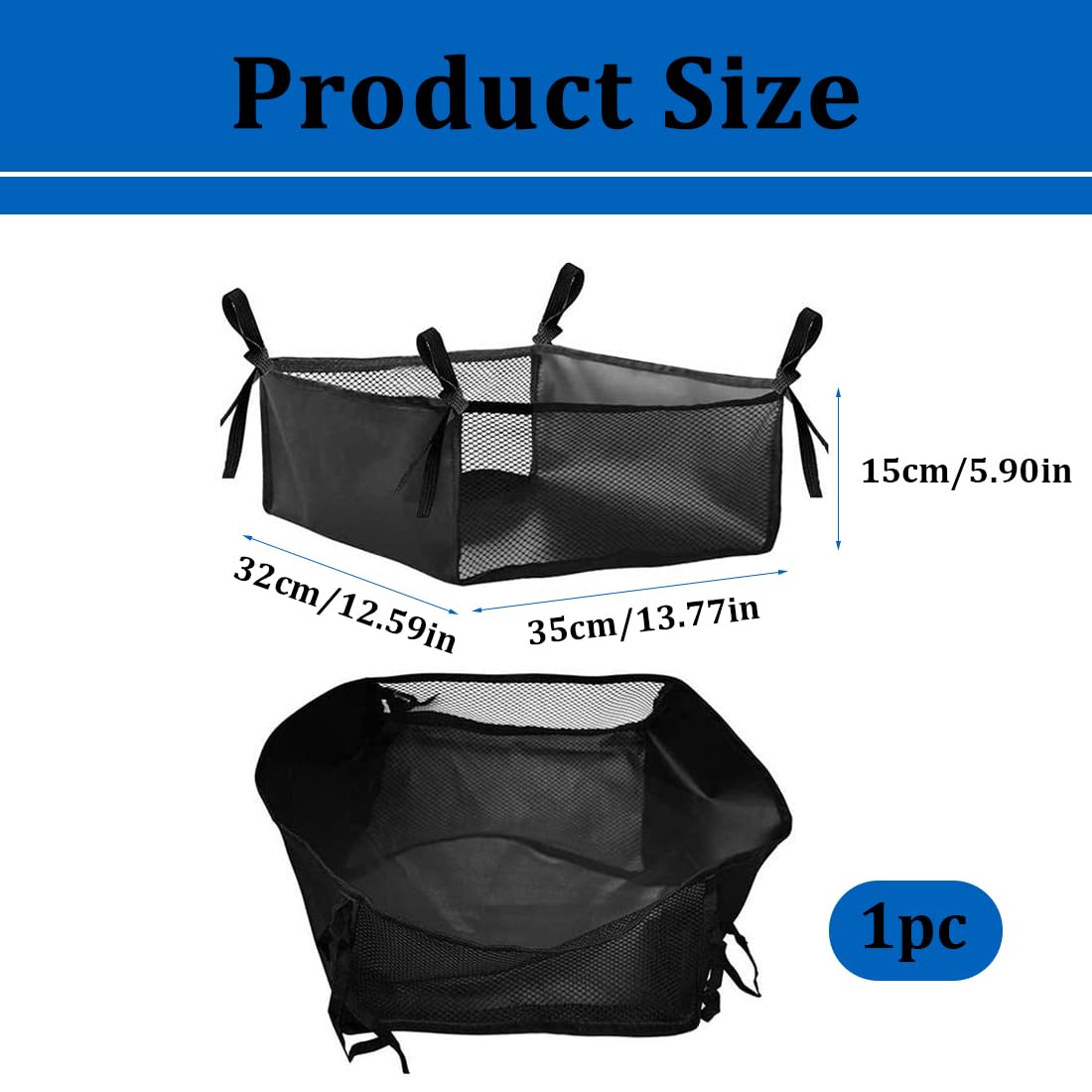 Portaoggetti e organizer per passeggino,1 borsa portaoggetti in rete per passeggino, cestino portaoggetti universale per passeggino, per riporre gli accessori per il bambino.