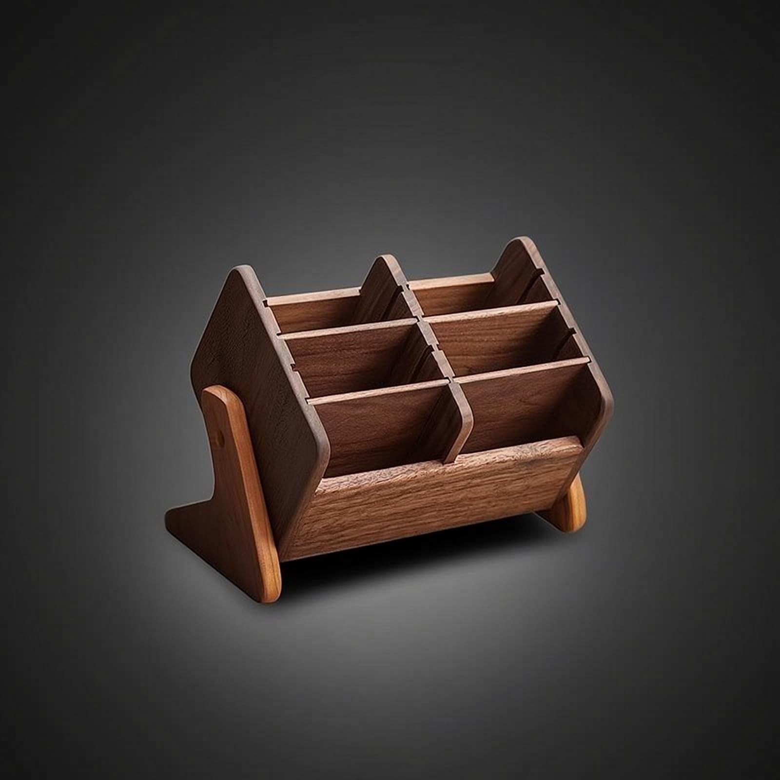 Organizador de Cosméticos Caja de Maquillaje Clasificador de Tocador Bandeja de Almacenamiento de Brochas de con Estructura Compacta y Compartimentos