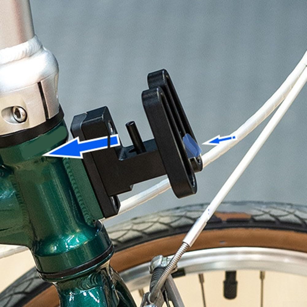 Support de sac de vélo pliable pour Brompton pour DAHON pour Brompton pour porte-bagages avant Brompton Accessoires de vélo Support adaptateur avant (noir)