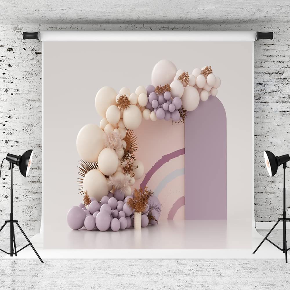 Kate Różowe tło balonowe łuk balonowy 3 x 3 m różowy balon tło łuk baby shower balon łuk balon girlanda zestaw różowe makaroniki przyjęcie balony urodzinowe fioletowe dekoracje urodzinowe