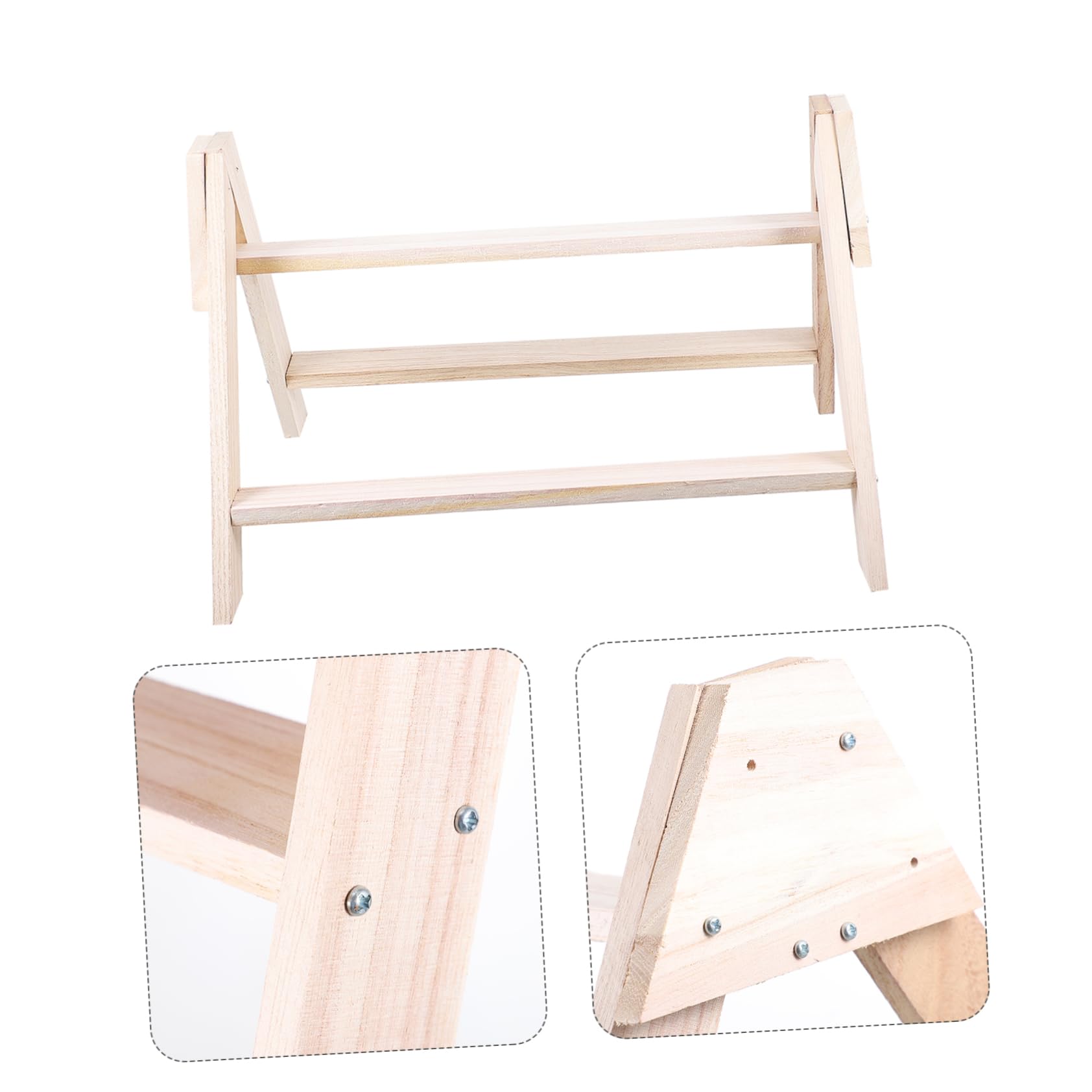 HANABASS Perchero De Madera y Superficie Pulida Diseño Único para Aves Pequeñas Corral Accesorio De Enriquecimiento para Jaula y Ejercicio