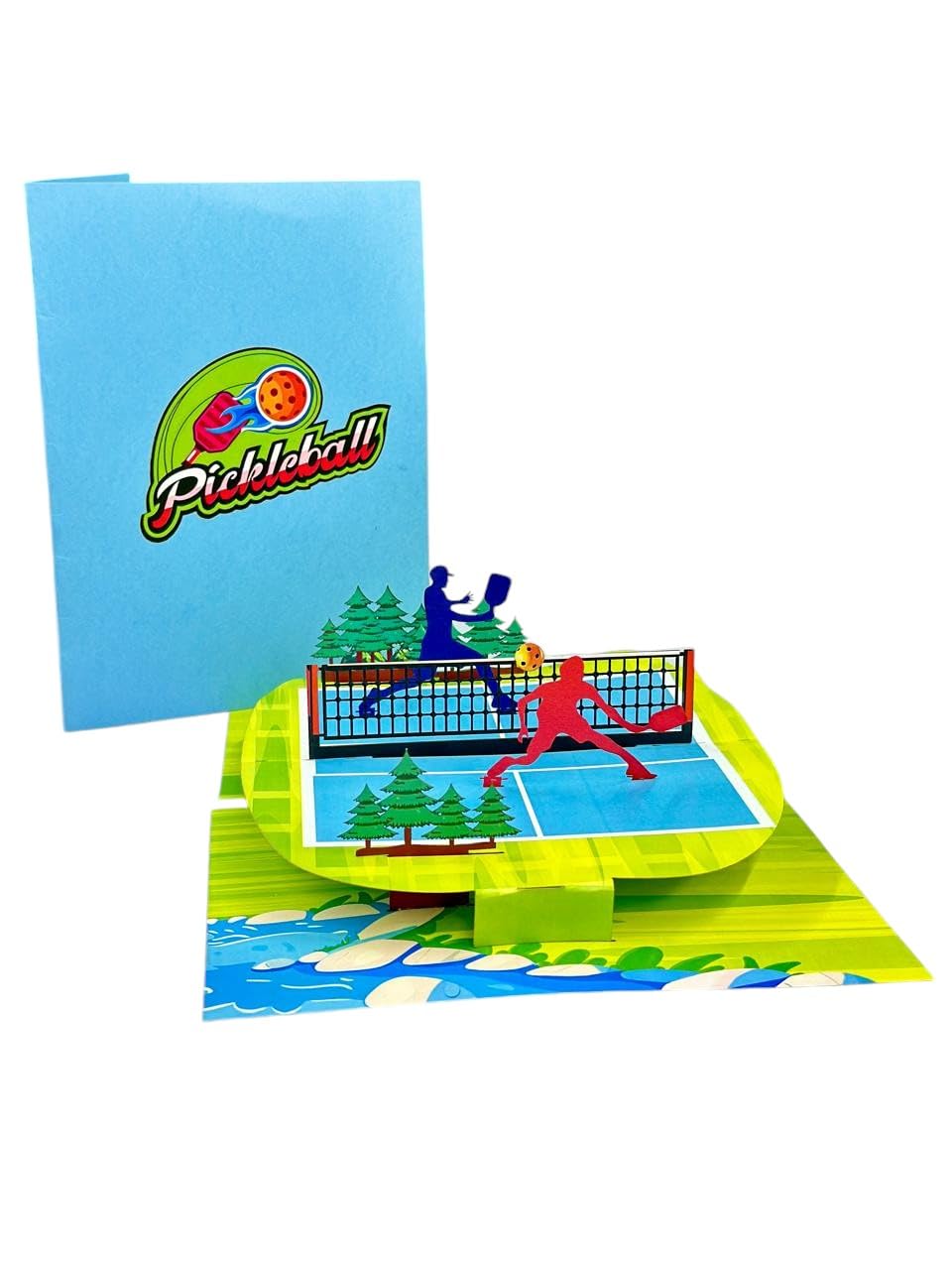 Rykamia Pickleball Pop Up Card, all Occasion & Birthday Greeting Cards for Women & Men, Mothers Day Card for Moms, Dad, Father's Day Gift