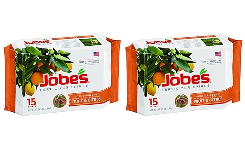 Jobe's 100046754 1612 - Estaca de fertilizante, 15, marrón (paquete de 2)