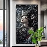 数字油絵 セクシー 数字キット塗り絵 手塗り 人気 DIY絵 デジタル油絵 による絵画 数字キットでペイント Paint By Numbers 悪魔 水彩画 数字塗り絵 大人用 初心者 子供のためのギフト おしゃれ 壁飾り ホーム オフィス装飾（20x60cm,フレームなし） XYY-1911