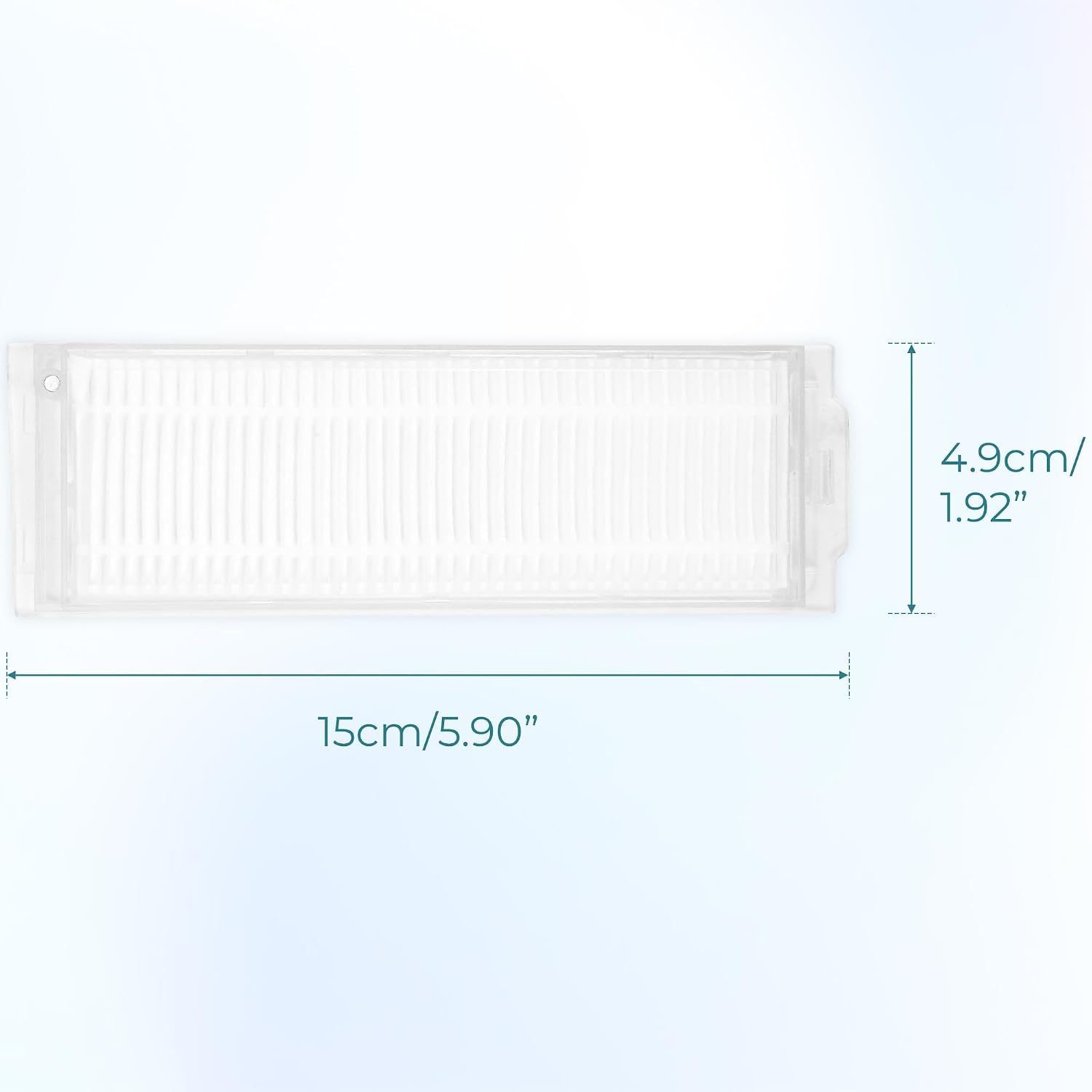 8 Pcs Vacuum Filter Compatible with WYZE Robot Vacuum Cleaner WVCR200S, Replacement for HEPA Filters, WVCR200S Spare Parts Kit Accessories