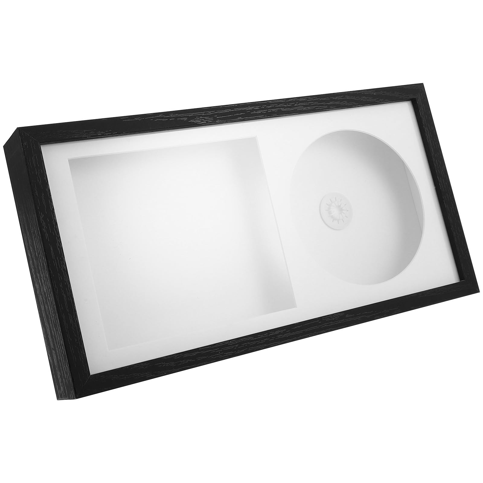 Cadre photo disque blanc pour sublimer votre salon avec vos vinyles