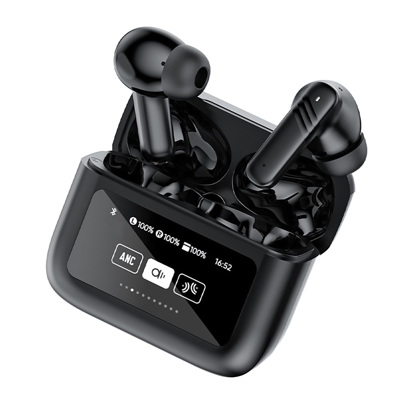 BODAYEEYR LX-20ANC/ENC HD Noise Cancelling in Ear 5.4 Bluetooth Multifunctional Touch Screen Bluetooth Earphones