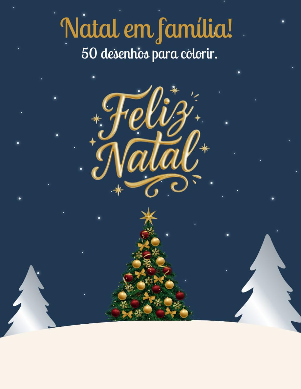 Natal em família: 50 desenhos para colorir