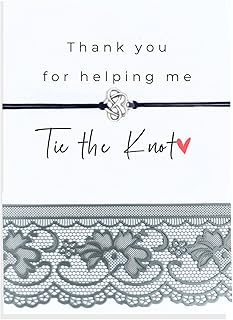 Thank you for helping me tie the knot, Bridesmaid Gift, Infinity Knot Charm, Asking Bridesmaids, Maid of Honour, Wish Bracelet, Bridesmaid Gift, be my Bridesmaid, Wedding Party, Bridal Party Gifts