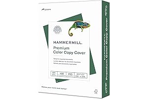 250-Sheet Pack of Premium Hammermill 100 lb Paper in a Vibrant White Finish